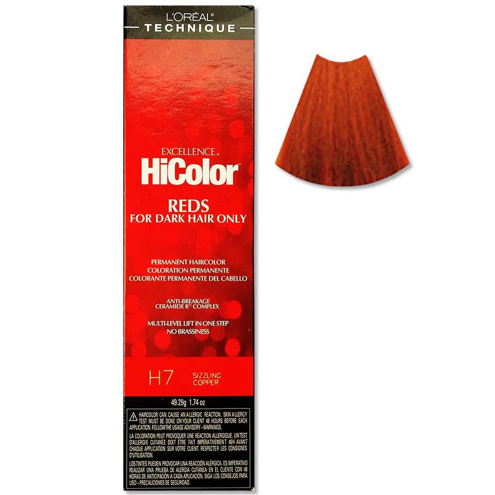 LOREAL HICOLOR REDS - H7 SIZZLING COPPER 49.29g/1.74oz image 0