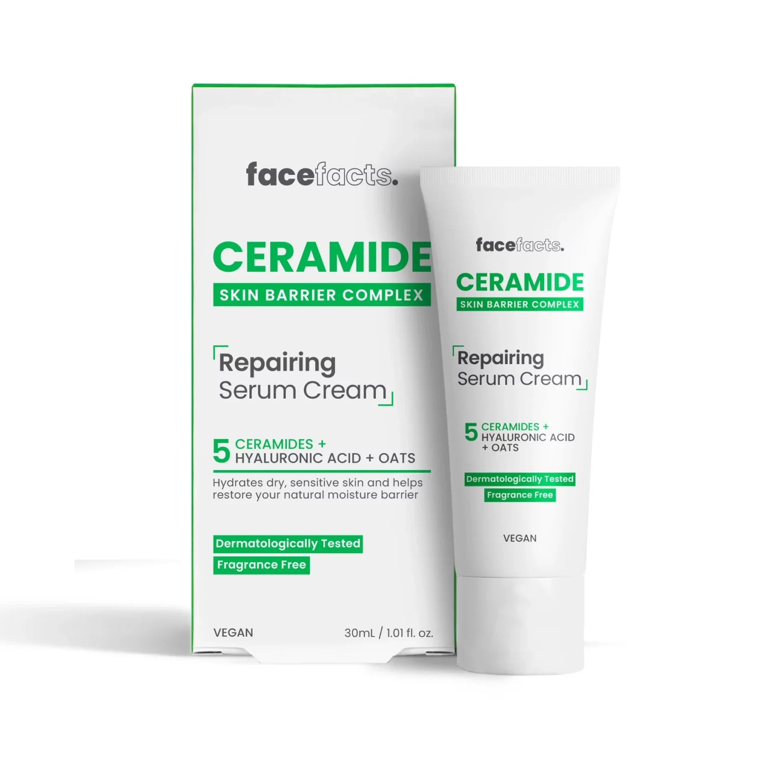 FACEFACTS CERAMIDE REPAIRING SERUM CREAM 30ml/1.01oz image 0