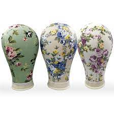 CANVAS / BLOCK / WIG HEAD MANNEQUIN - PLEASE NOTE THAT DESIGN MAY VARY SLIGHTLY & COLORS SHIP OUT RANDOMLY