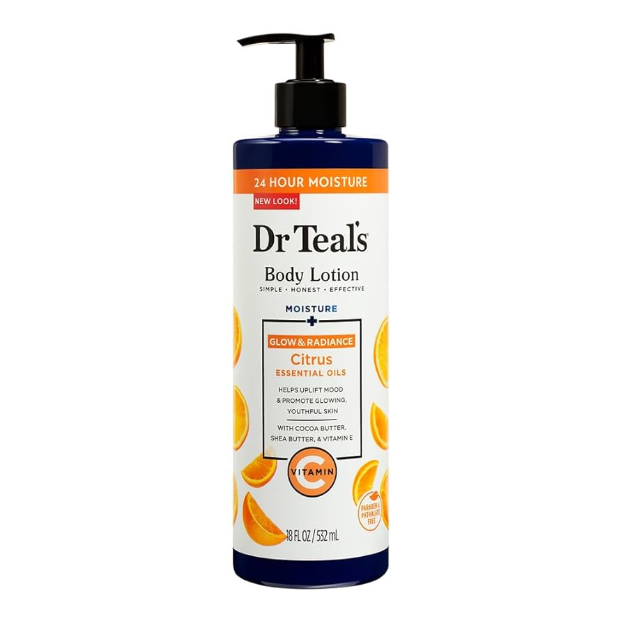 DR TEAL'S VITAMIN C BODY LOTION - CITRUS 18oz/532ml