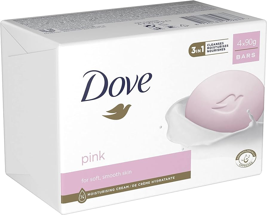 DOVE PINK MOISTURISING CREAM BAR 4X90 (PACK OF 4) image 0