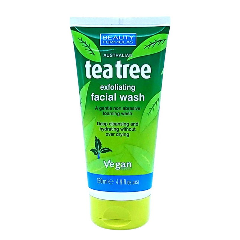 BEAUTY FORMULAS TEA TREE EXFOLIATING FACIAL WASH 150ml/4.9oz image 0