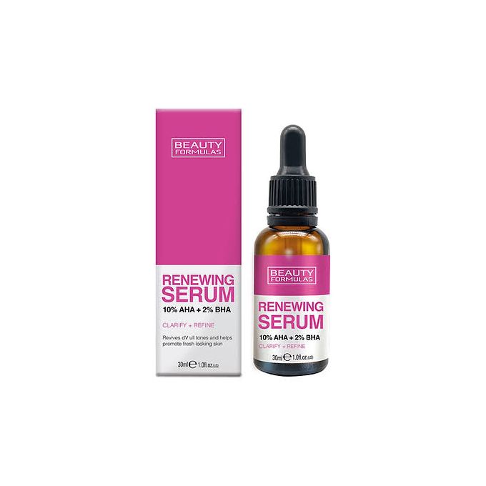 BEAUTY FORMULAS RENEWING SERUM 10% AHA + 2% BHA 30ml/1oz