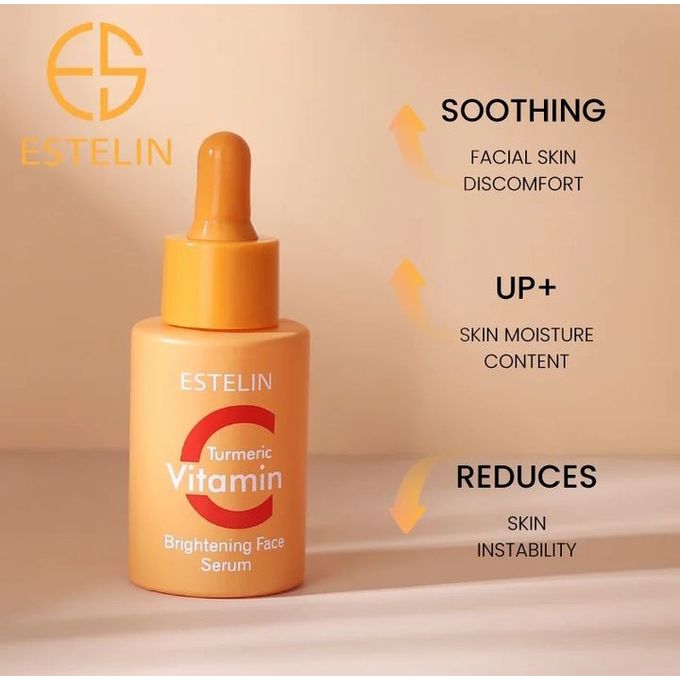 ESTELIN VITAMIN C + TUMERIC BRIGHTENING FACE SERUM 30ml/1.01oz