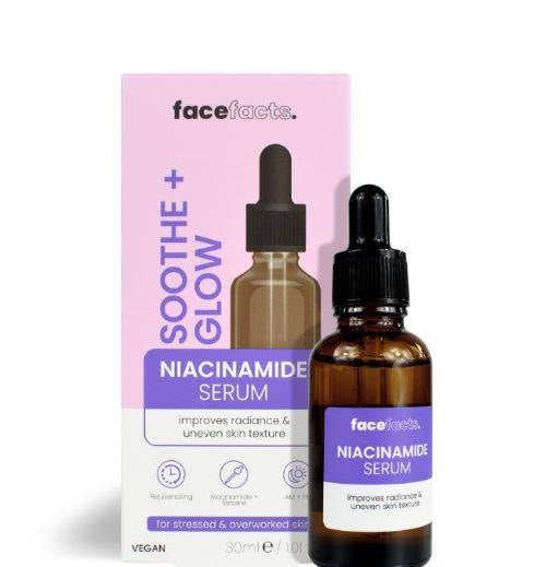 FACEFACTS SOOTHE + GLOW NIACINAMIDE SERUM 30ml/1.01oz (NEW LOOK) image 0