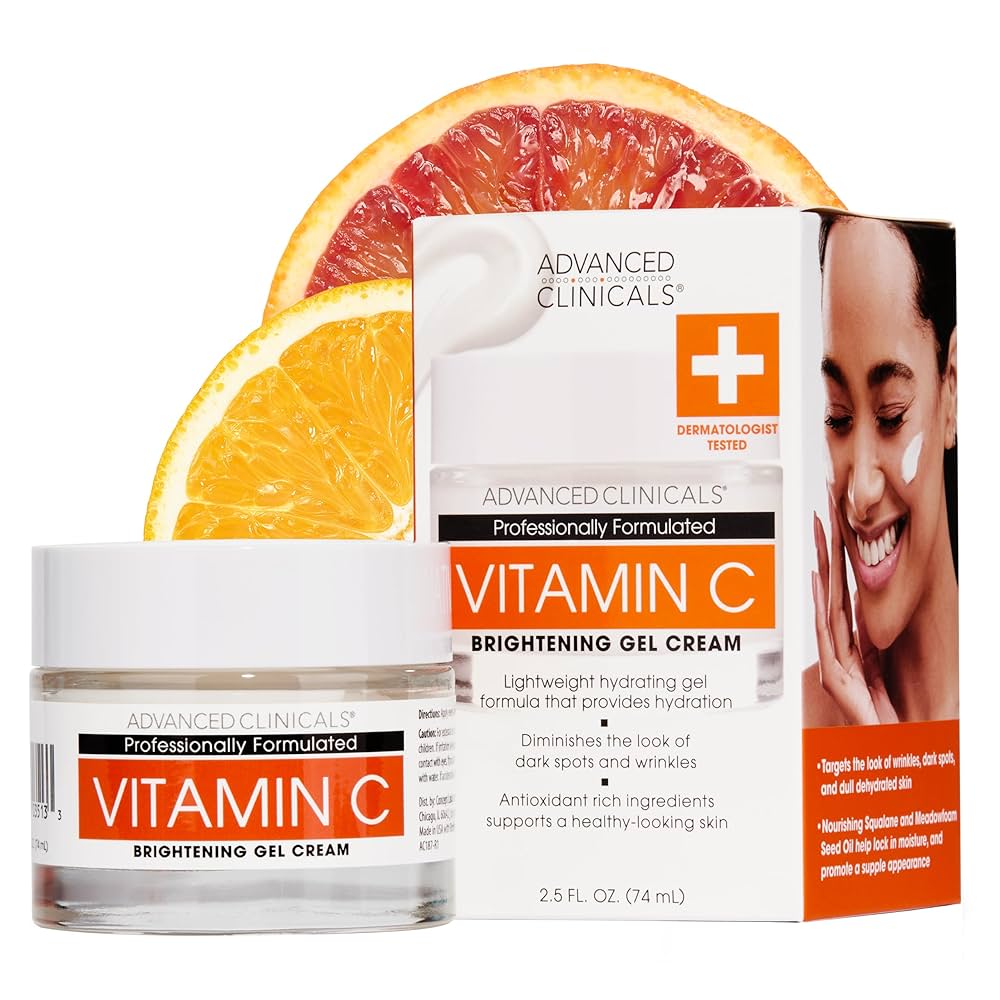 ADVANCED CLINICALS VITAMIN C BRIGHTENING GEL CREAM 2.5oz/74ml image 0