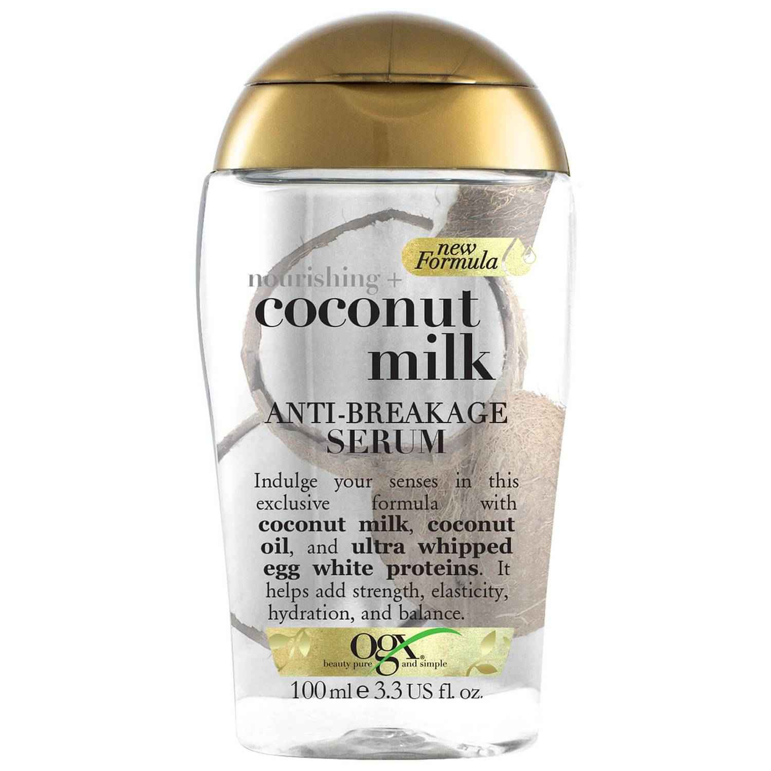 OGX NOURISHING + COCONUT MILK ANTI-BREAKAGE SERUM 100ml/3.3oz image 0