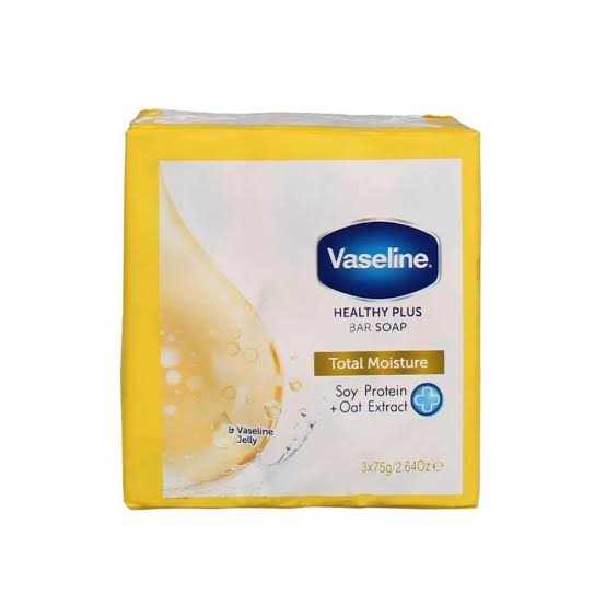 VASELINE TOTAL MOISTURE BAR SOAP 3x75g/2.64oz image 0