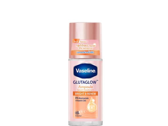 VASELINE GLUTAGLOW AMPOULE SERUM DEODORANT BRIGHT & RENEW - ROLL ON 45ml image 0