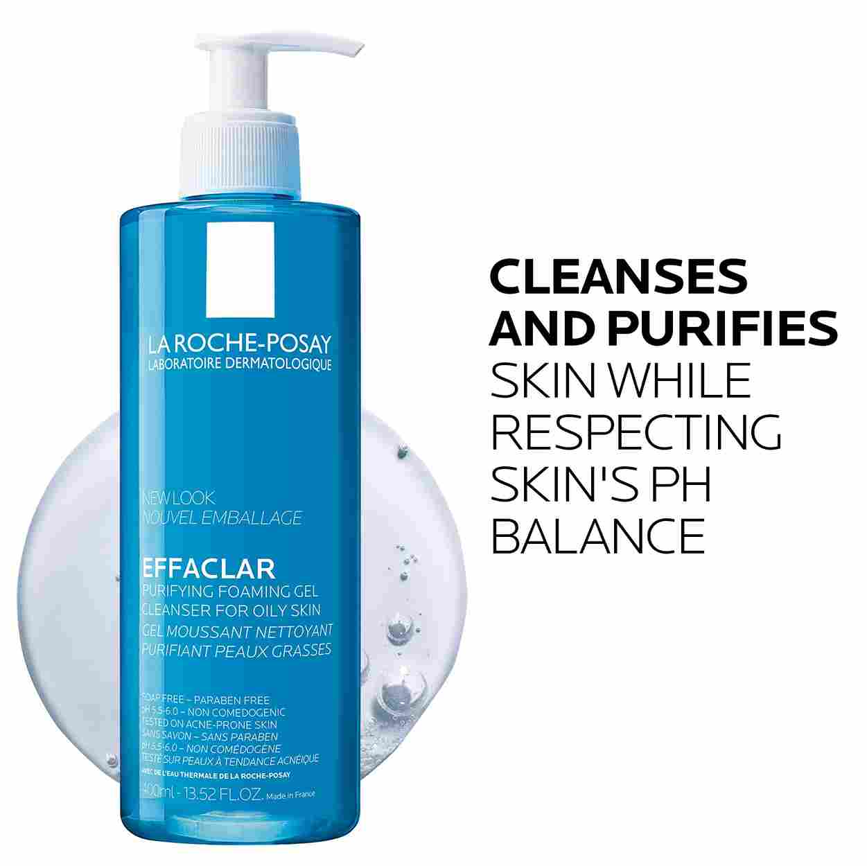 LA ROCHE-POSAY EFFACLAR GEL MOUSSANT PURIFYING FOAMING GEL 400ml image 0
