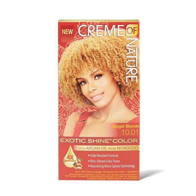 CREME OF NATURE EXOTIC SHINE COLOR WITH ARGAN OIL FROM MOROCCO GINGER BLONDE 10.01 image 1