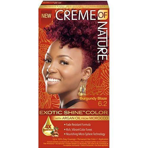 CREME OF NATURE EXOTIC SHINE COLOR WITH ARGAN OIL FROM MOROCCO BURGUNDY BLAZE 6.2 image 0