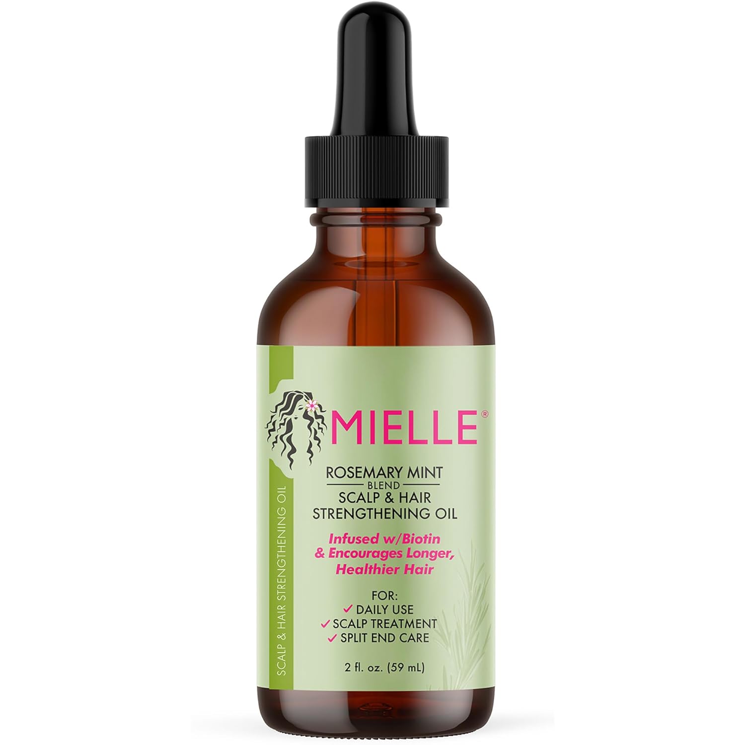 MIELLE ROSEMARY MINT SCALP & HAIR STRENGTHENING OIL 2oz/59ml image 0