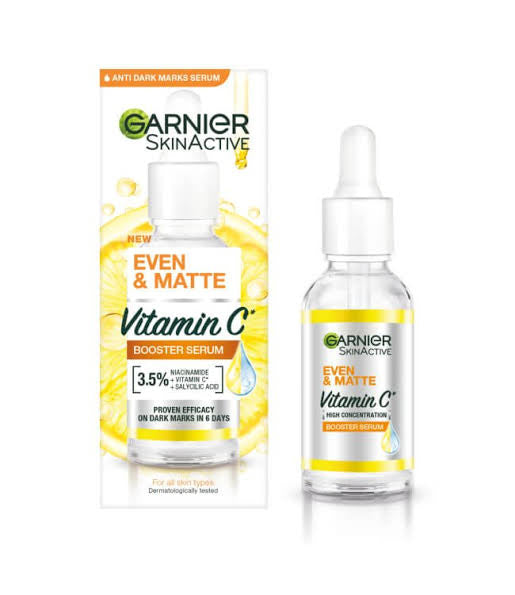 GARNIER EVEN & MATTE VITAMIN C BOOSTER SERUM 30ml image 0