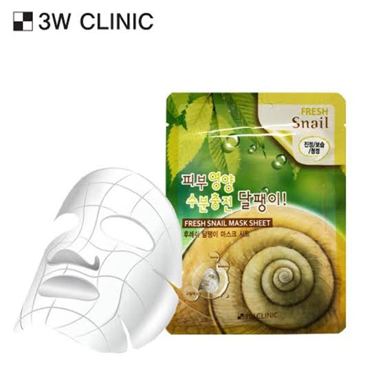 3W CLINIC FRESH SNAIL MASK SHEET image 0