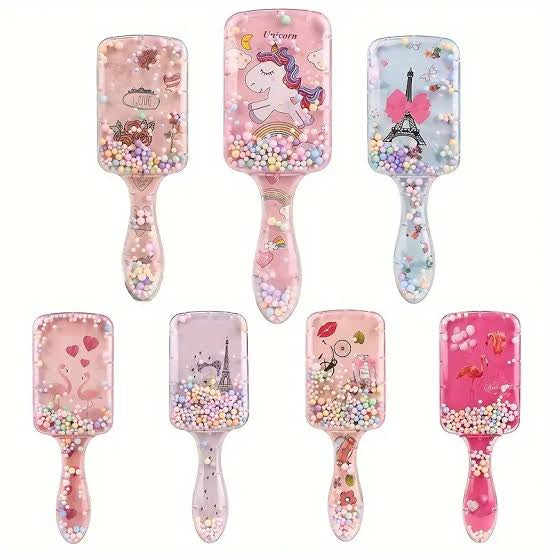 COLORFUL CARTOON HAIR BRUSH image 0