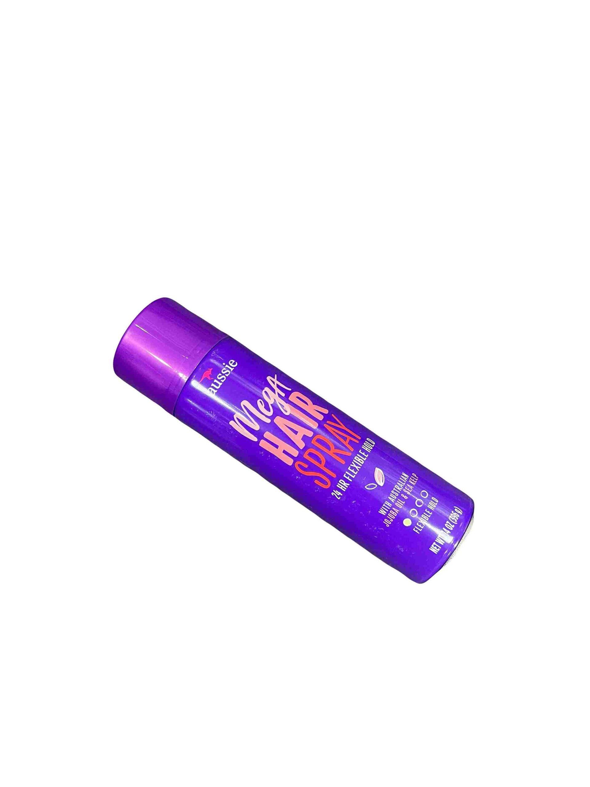 AUSSIE MEGA HAIR SPRAY 24HR FLEXIBLE HOLD WITH AUSTRALIAN JOJOBA OIL & SEA KELP 14oz/396g image 0