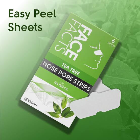 FACEFACTS TEA TREE NOSE PORE STRIPS - 6 STRIPS image 0