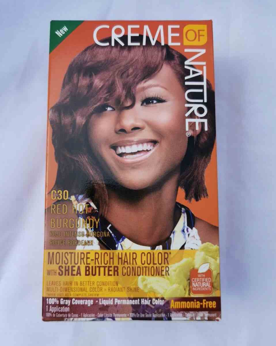 CREME OF NATURE MOISTURE RICH HAIR COLOR C30 RED HOT RED image 0