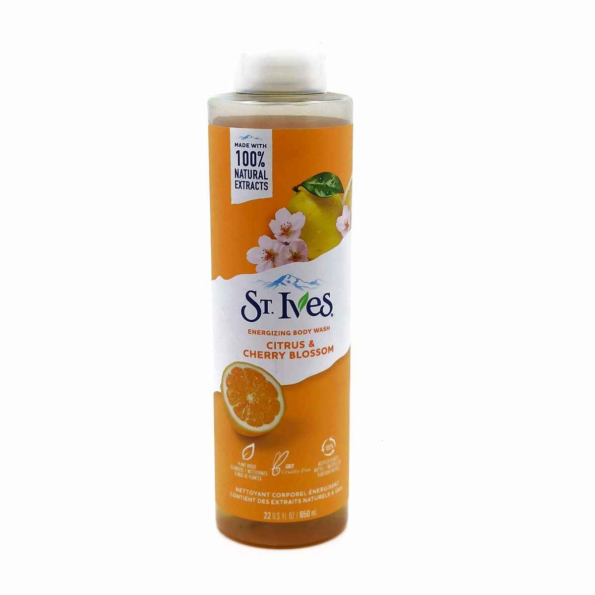 ST IVES ENERGIZING BODY WASH CITRUS & CHERRY BLOSSOM 22oz/650ml image 0