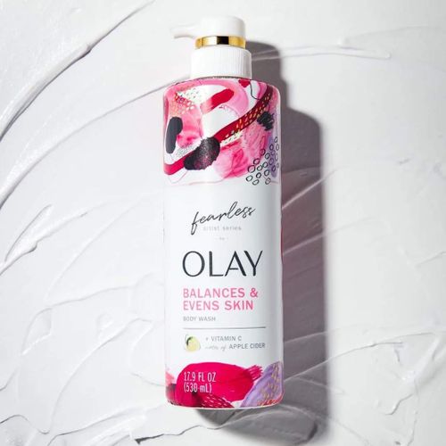 OLAY FEARLESS BALANCES & EVENS SKIN BODY WASH 17.9oz/530ml image 0