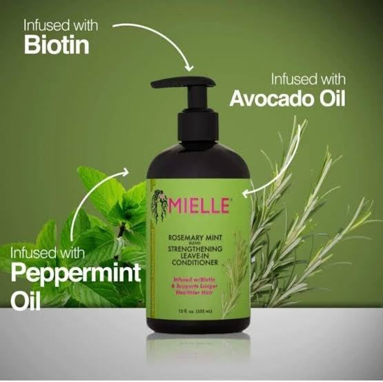 MIELLE ROSEMARY MINT STRENGTHENING LEAVE-IN CONDITIONER 12oz/355ml image 0