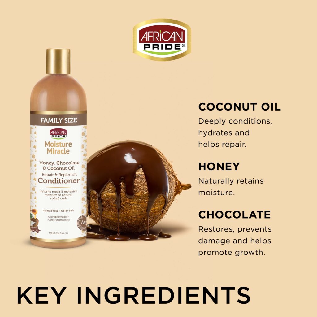AFRICAN PRIDE HONEY, CHOCOLATE & COCONUT OIL CONDITIONER 473ml/16oz image 0