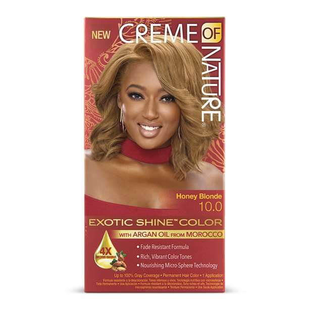 CREME OF NATURE EXOTIC SHINE COLOR WITH ARGAN OIL FROM MOROCCO HONEY BLONDE 10.0 image 1