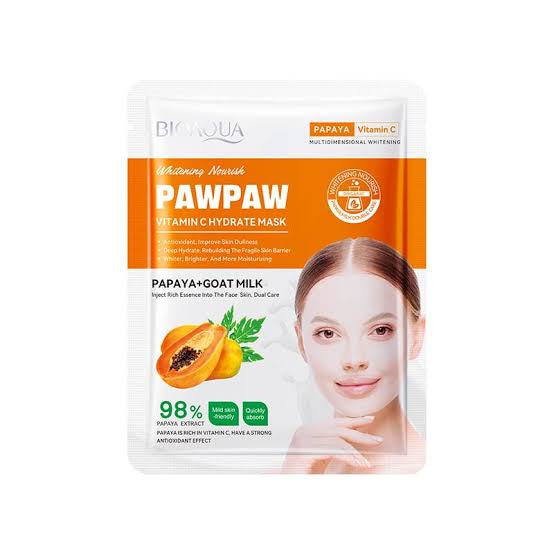 BIOAQUA PAWPAW VITAMIN C HYDRATE MASK image 0
