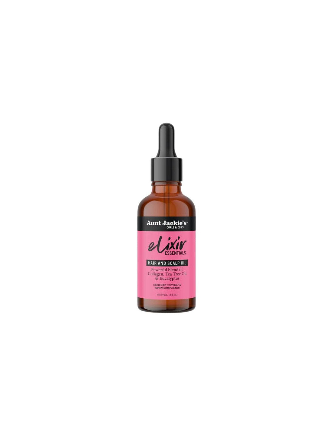 AUNT JACKIE’S ELIXIR HAIR & SCALP OIL - Powerful Blend Of Collagen, Tea Tree Oil & Eucalyptus 59ml/2oz image 0