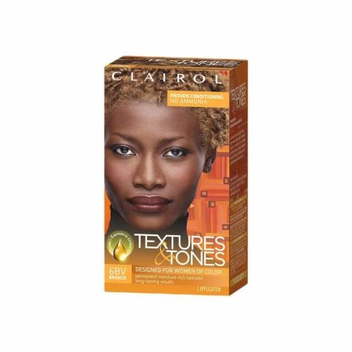 CLAIROL TEXTURES & TONES PERMANENT MOISTURE-RICH HAIRCOLOR 6BV BRONZE image 0