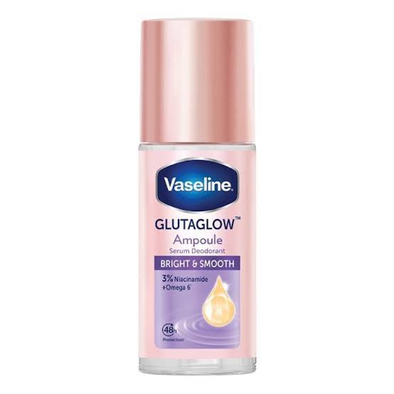 VASELINE GLUTAGLOW AMPOULE SERUM DEODORANT ULTRA BRIGHT - ROLL ON 45ml image 0