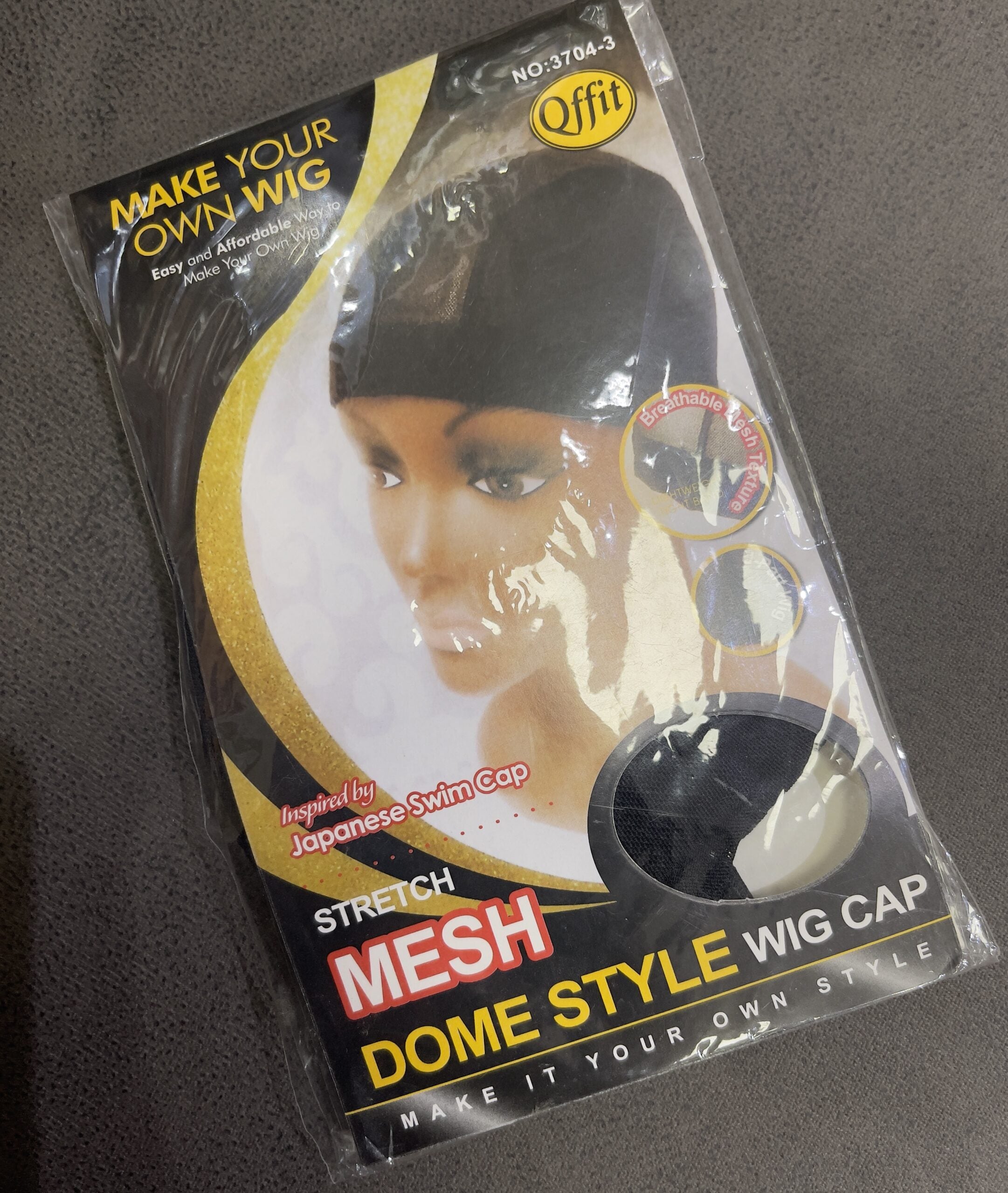 QFFIT STRETCH MESH DOME STYLE WIG CAP image 0