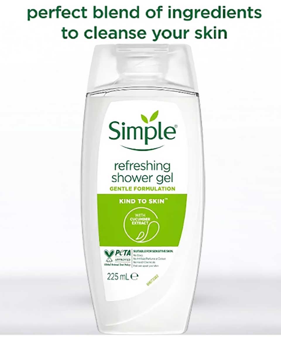 SIMPLE REFRESHING SHOWER GEL 225ml image 0