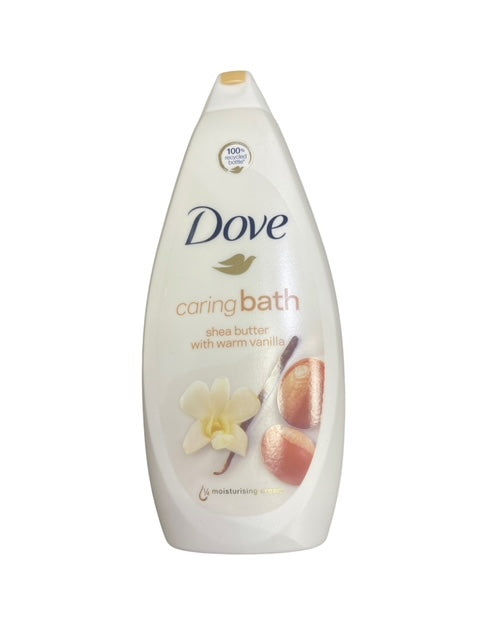 DOVE CARING BATH SHEA BUTTER WITH WARM VANILLA MOISTURISING CREAM 750ml image 0