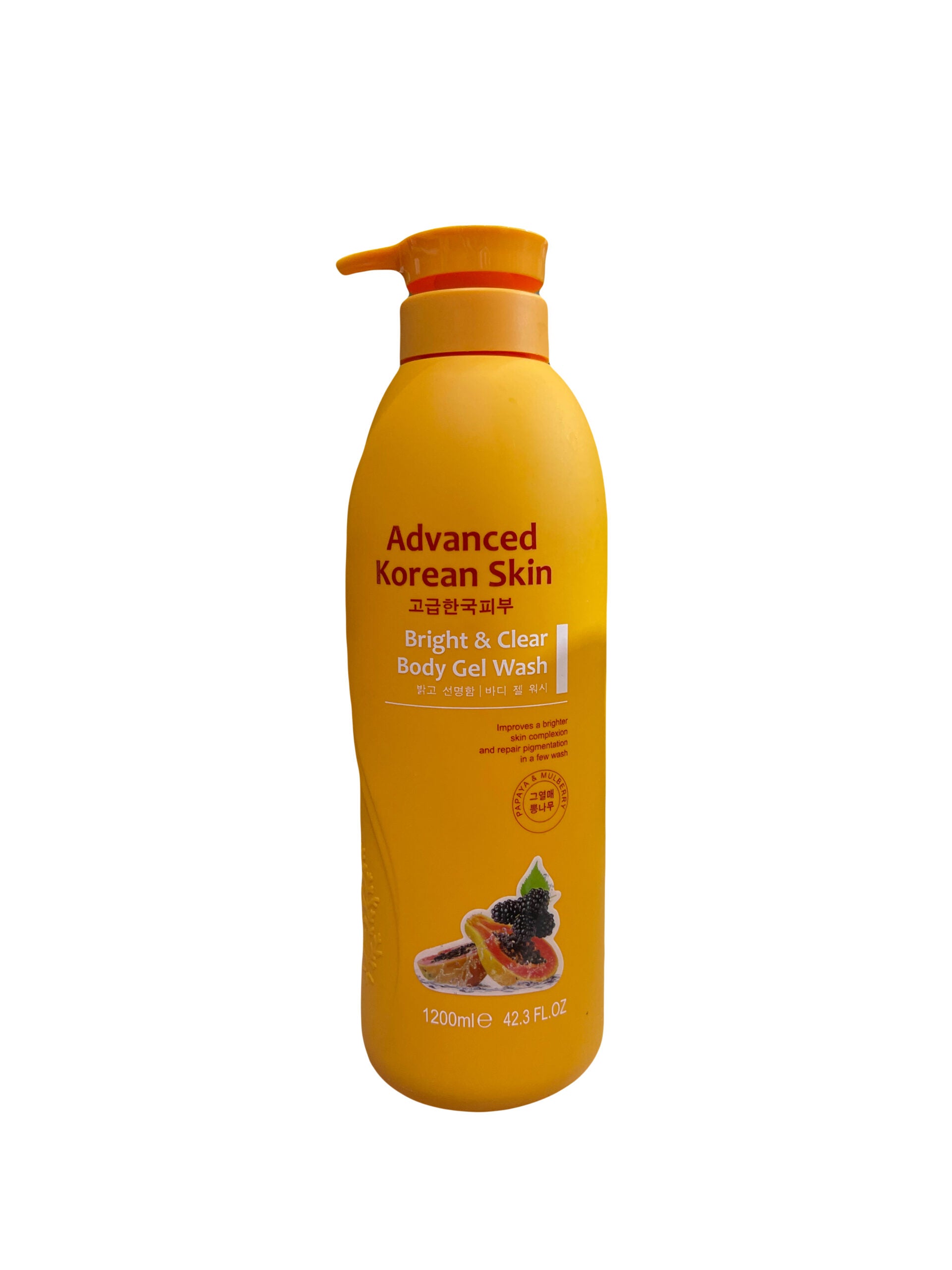 ADVANCED KOREAN SKIN BRIGHT & CLEAR BODY GEL WASH PAPAYA & MULBERRY 1200ml image 0