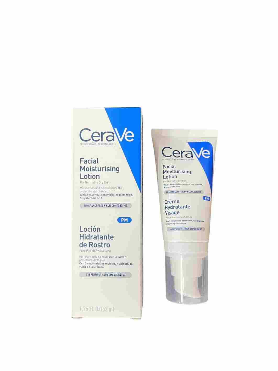 CERAVE FACIAL MOISTURISING LOTION PM FOR NORMAL TO DRY SKIN 1.75oz/52ml image 0