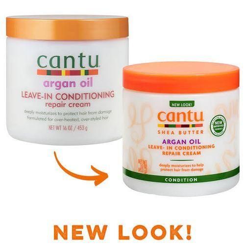 CANTU ARGAN OIL LEAVE-IN CONDITIONING REPAIR CREAM 16oz/453g