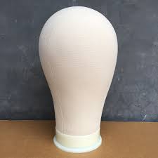 CANVAS / BLOCK / WIG HEAD MANNEQUIN - PLEASE NOTE THAT DESIGN MAY VARY SLIGHTLY & COLORS SHIP OUT RANDOMLY