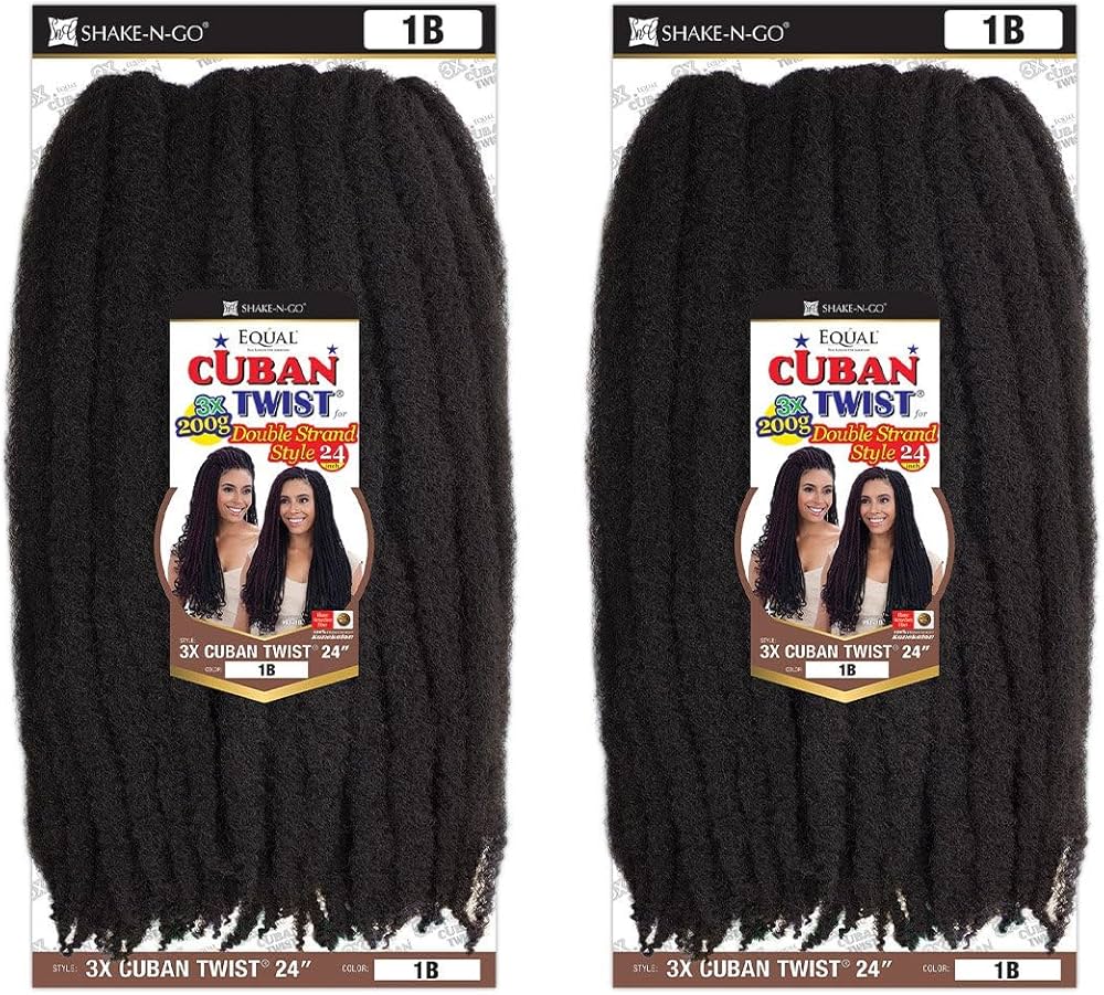3X FREETRESS EQUAL CUBAN TWIST 24" 200G