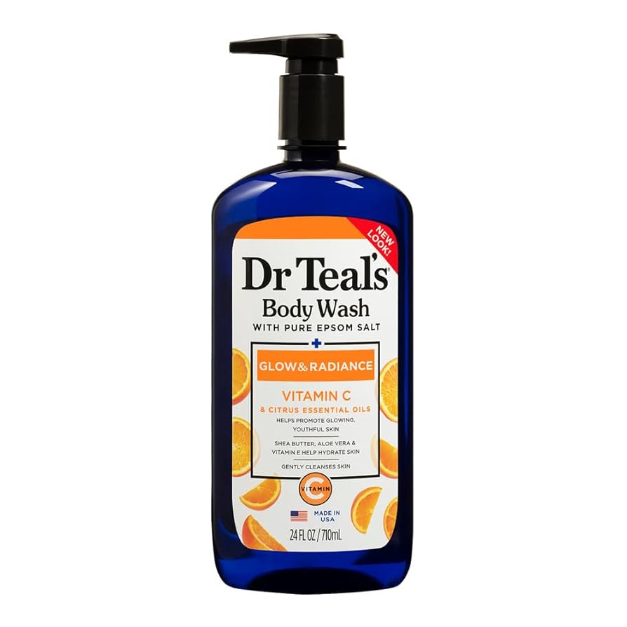 DR TEAL'S BODY WASH GLOW & RADIANCE - VITAMIN C 24oz/710ml