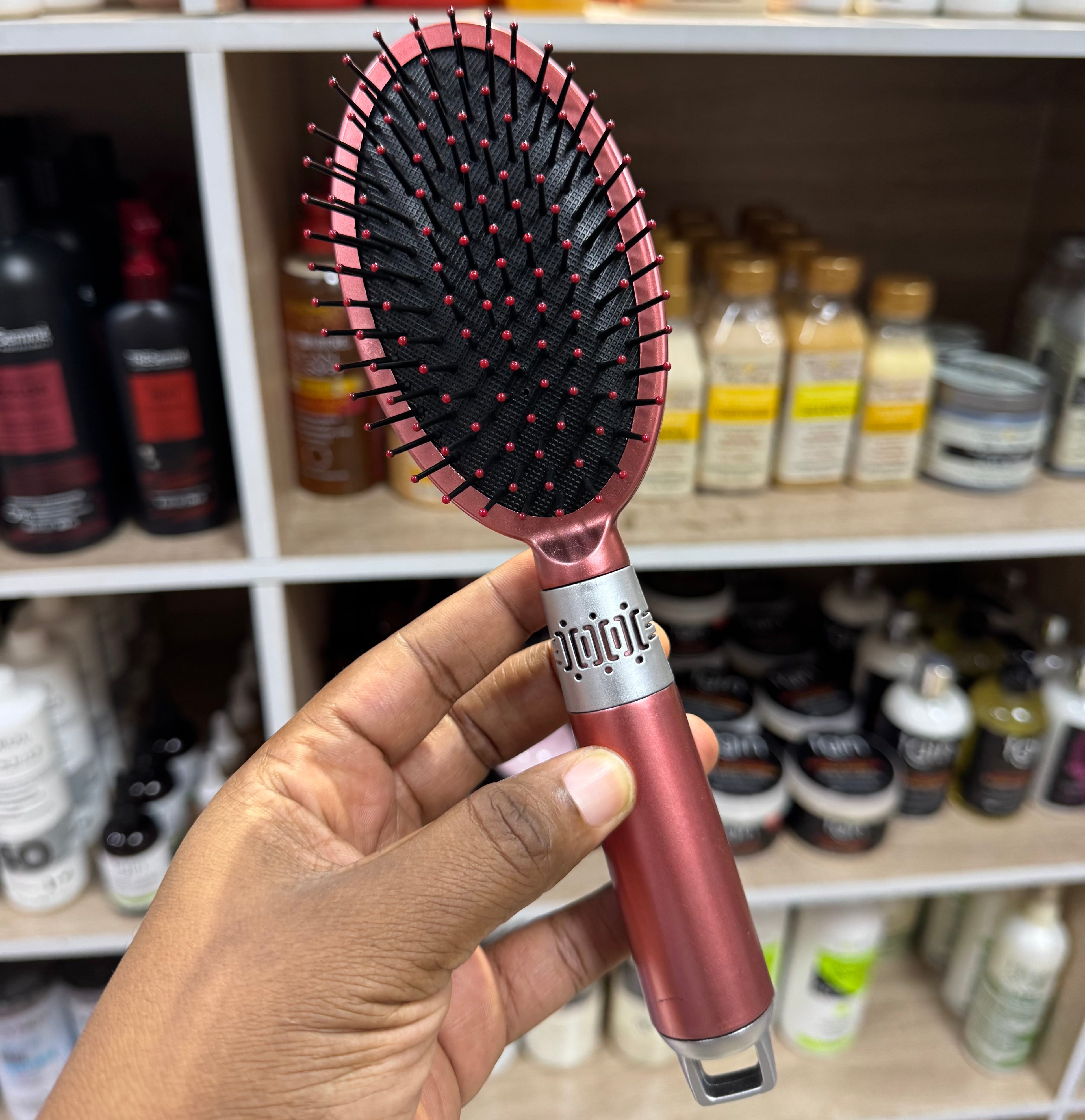 TD HAIR BRUSH WITH MIRROR - 2IN1