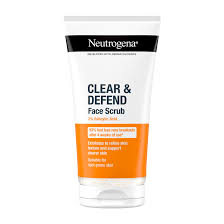 NEUTROGENA CLEAR & DEFEND 2% SALICYLIC ACID FACE SCRUB 150ml