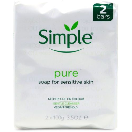 SIMPLE PURE SOAP FOR SENSITIVE SKIN 100g - PACK OF 2