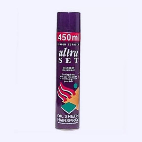 ULTRA SET OIL SHEEN HAIRSPRAY 450ml image 0