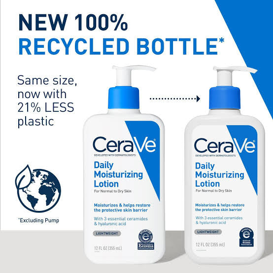 CERAVE DAILY MOISTURIZING LOTION - FOR NORMAL TO DRY SKIN (USA VERSION) 12oz/355ml image 1