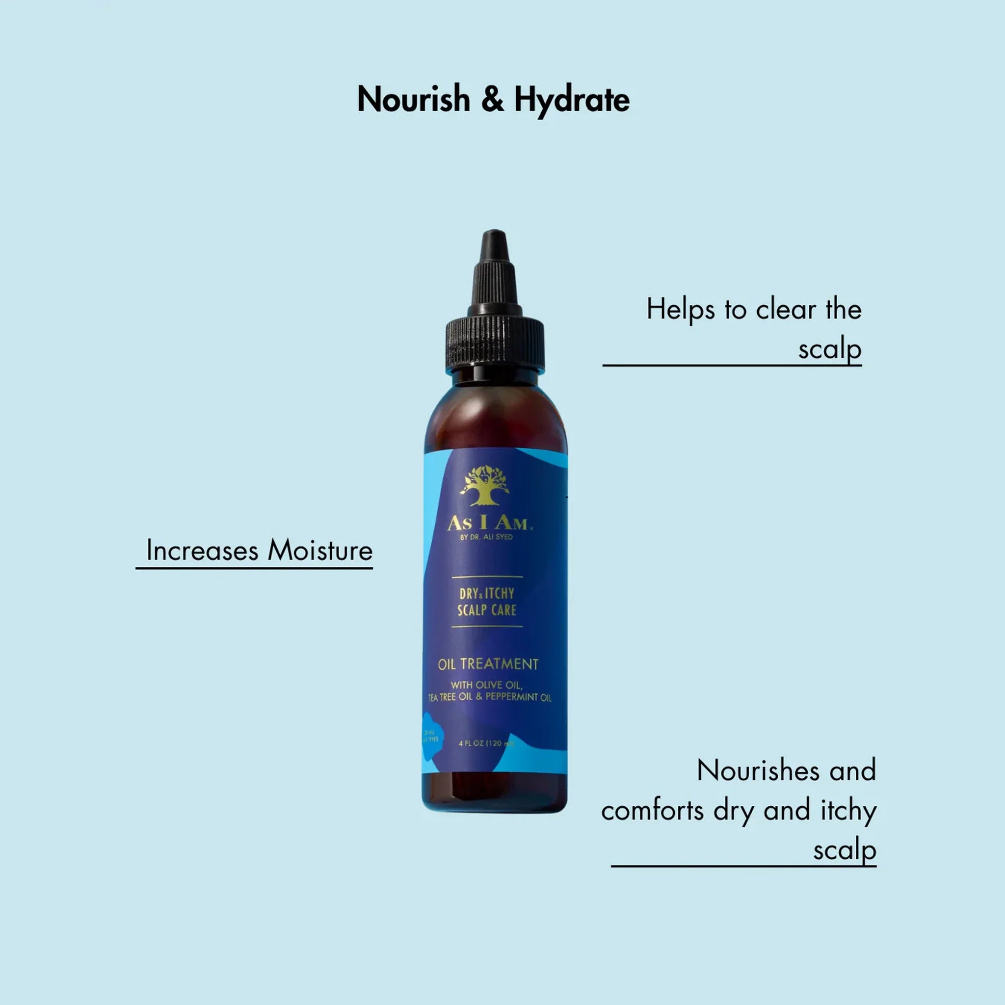 AS I AM DRY & ITCHY SCALP CARE OIL TREATMENT 4oz/120ml
