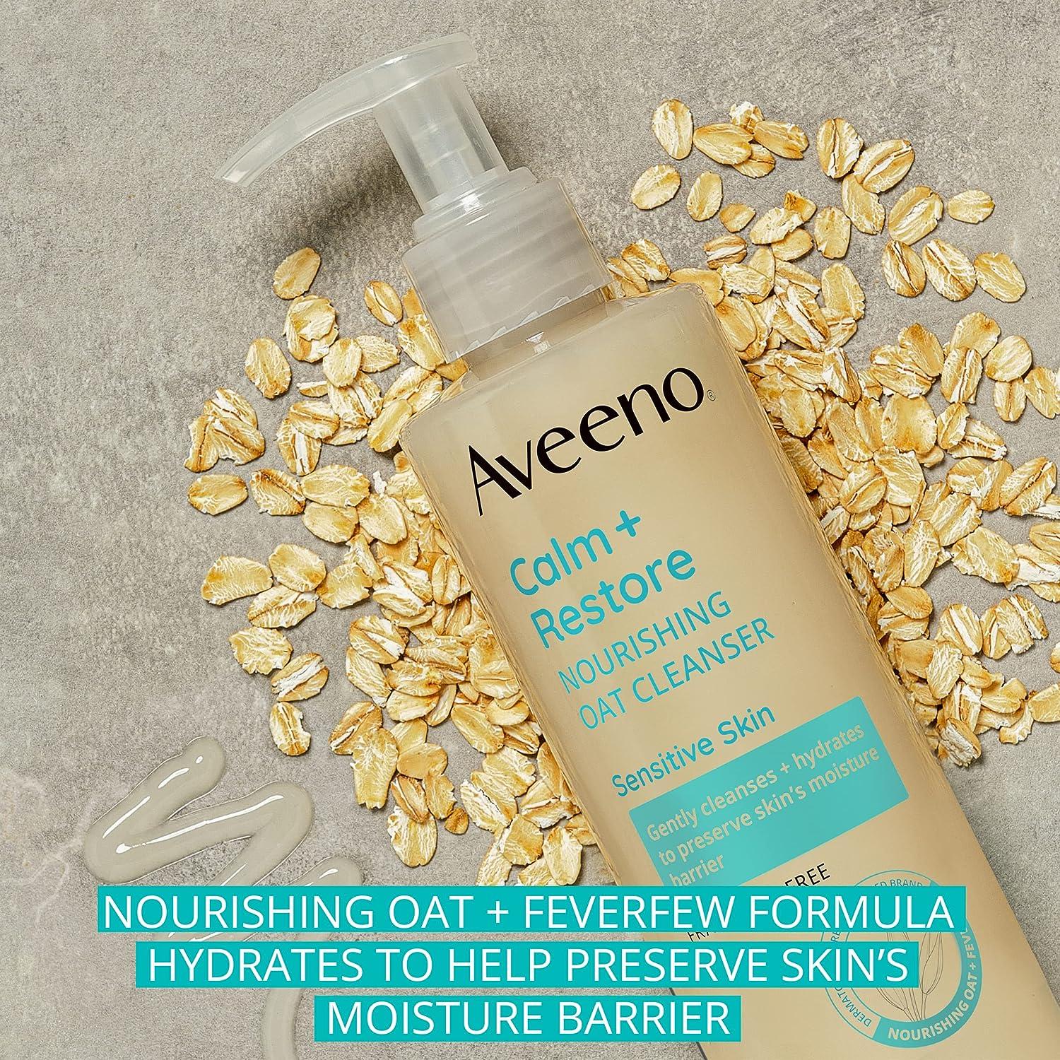 AVEENO CALM + RESTORE NOURISHING OAT CLEANSER - Sensitive Skin 7.8oz/232ml