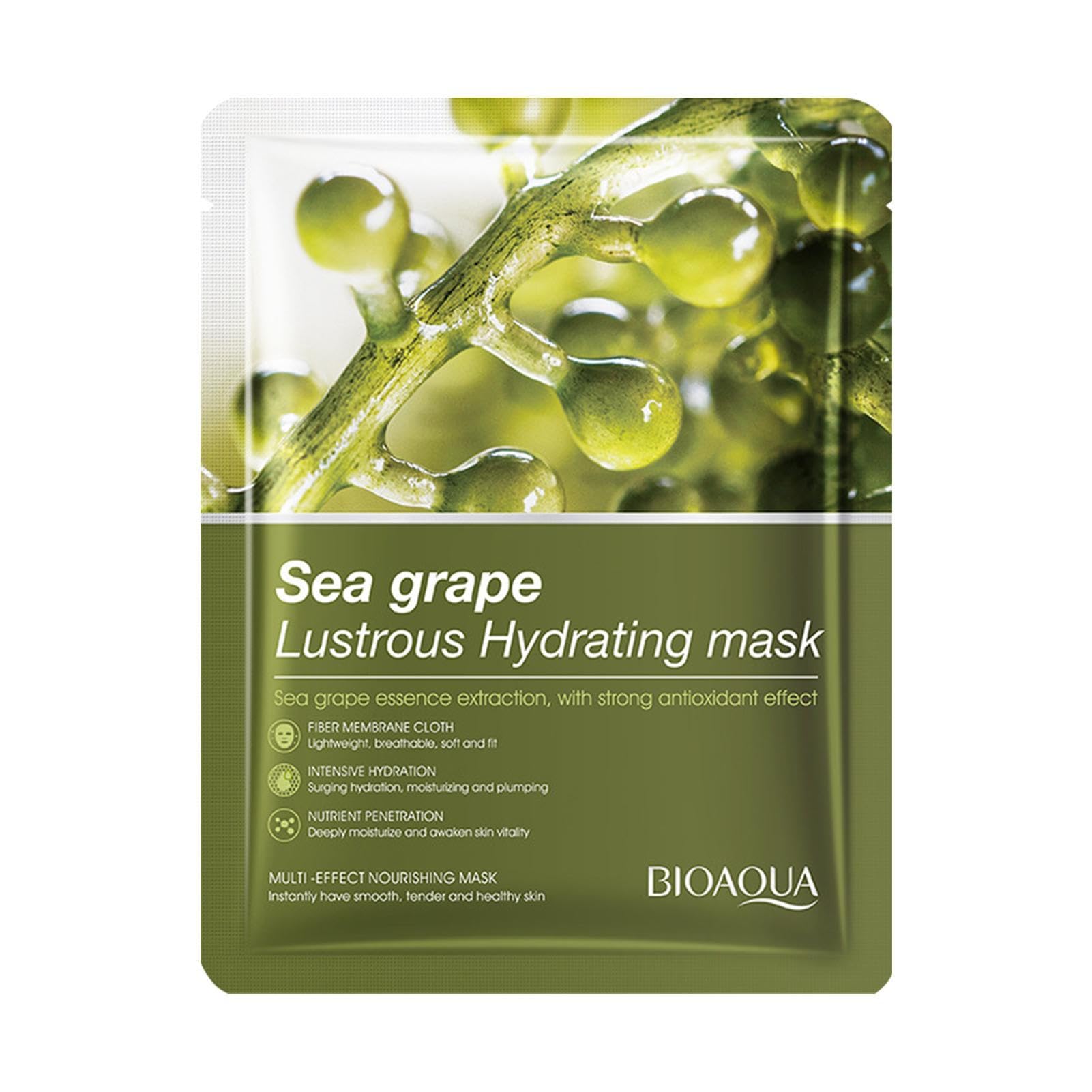 BIOAQUA SEA GRAPE LUSTROUS HYDRATING SHEET MASK image 0