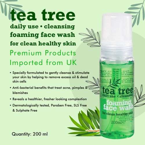 TEA TREE FOAMING FACE WASH 200ml/6.76oz image 0